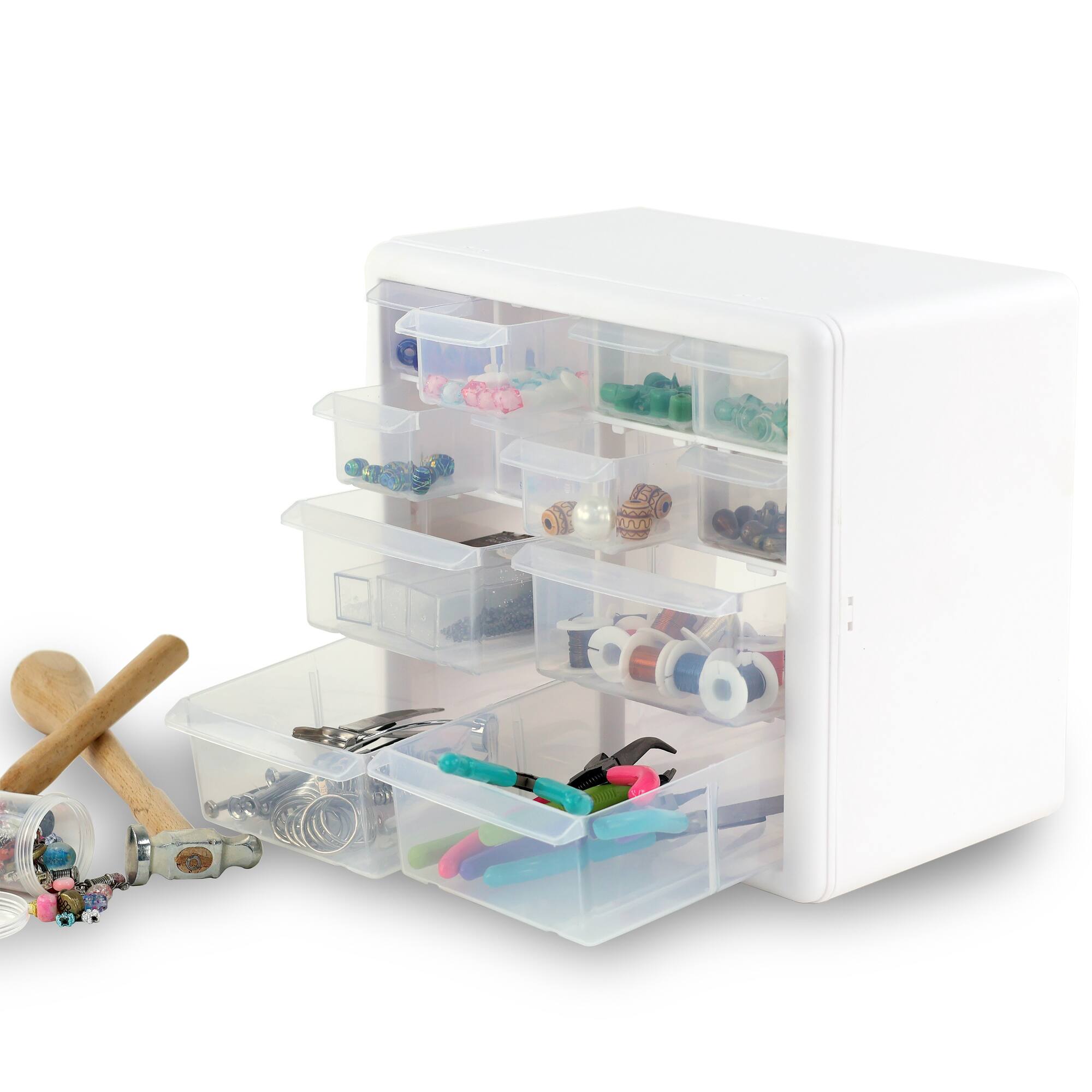 Everything Mary 12-Drawer Plastic Craft Storage Organizer